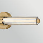 Hinkley Georgette Medium LED Bathroom Wall Light in Lacquered Brass