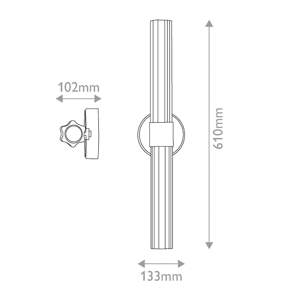 Hinkley Georgette Medium LED Bathroom Wall Light in Lacquered Brass
