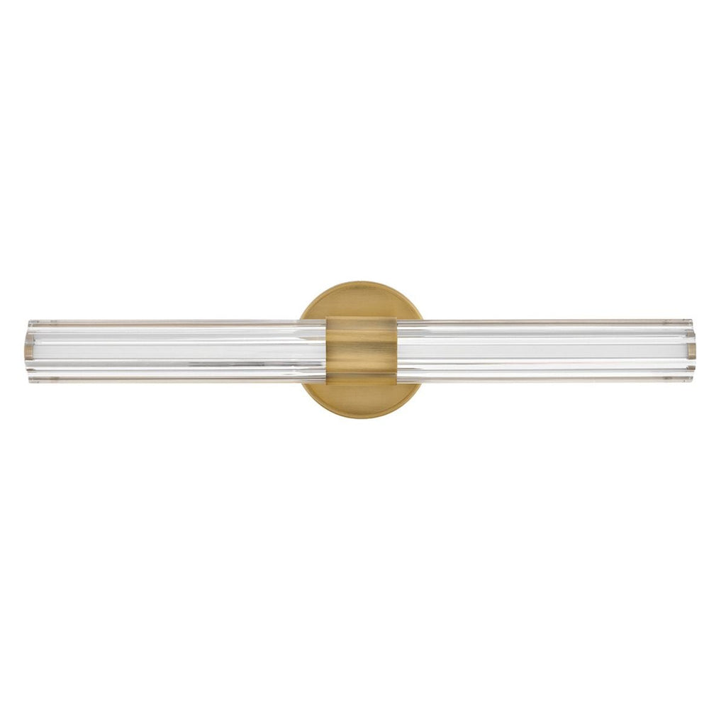 Hinkley Georgette Medium LED Bathroom Wall Light in Lacquered Brass
