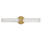Hinkley Georgette Medium LED Bathroom Wall Light in Lacquered Brass