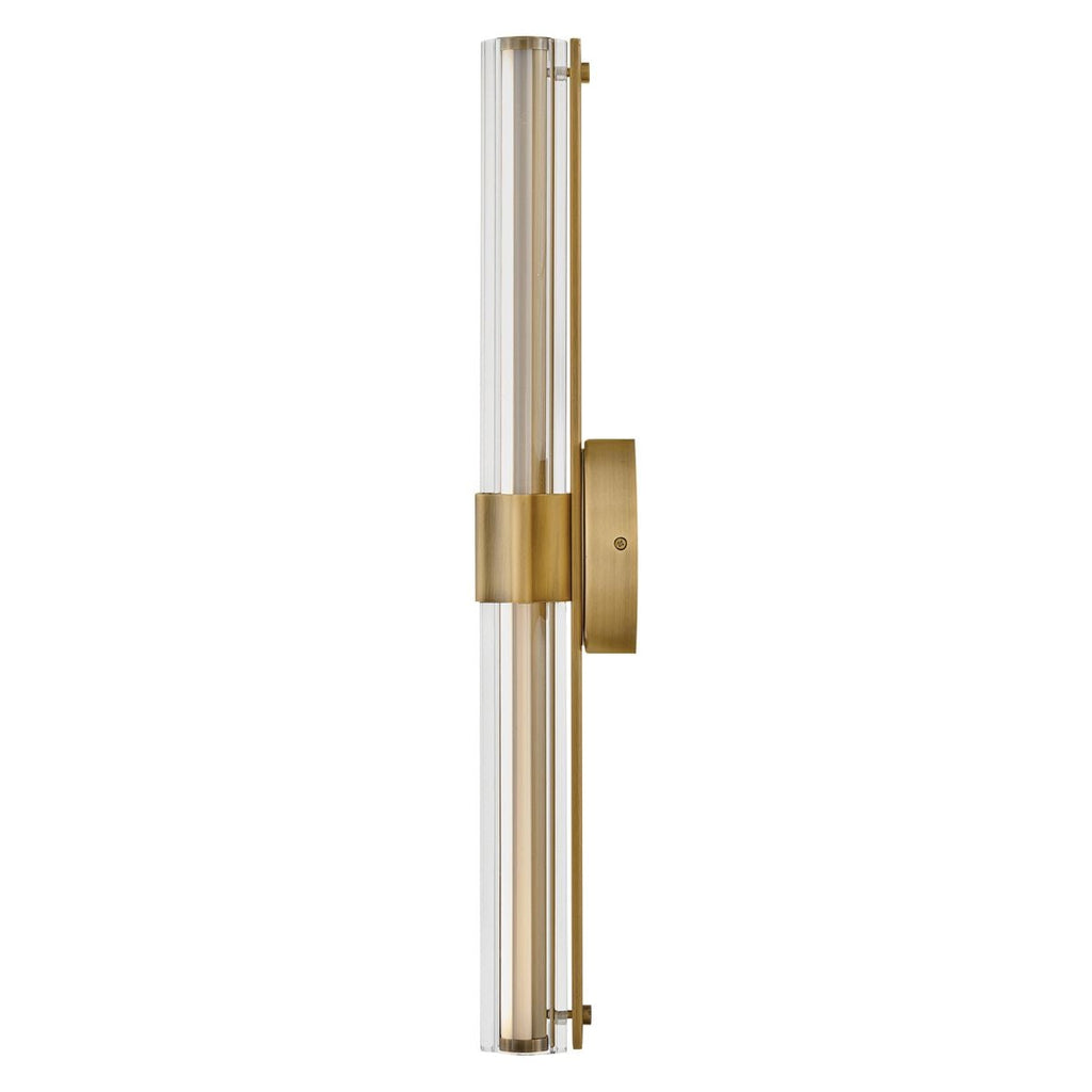 Hinkley Georgette Medium LED Bathroom Wall Light in Lacquered Brass
