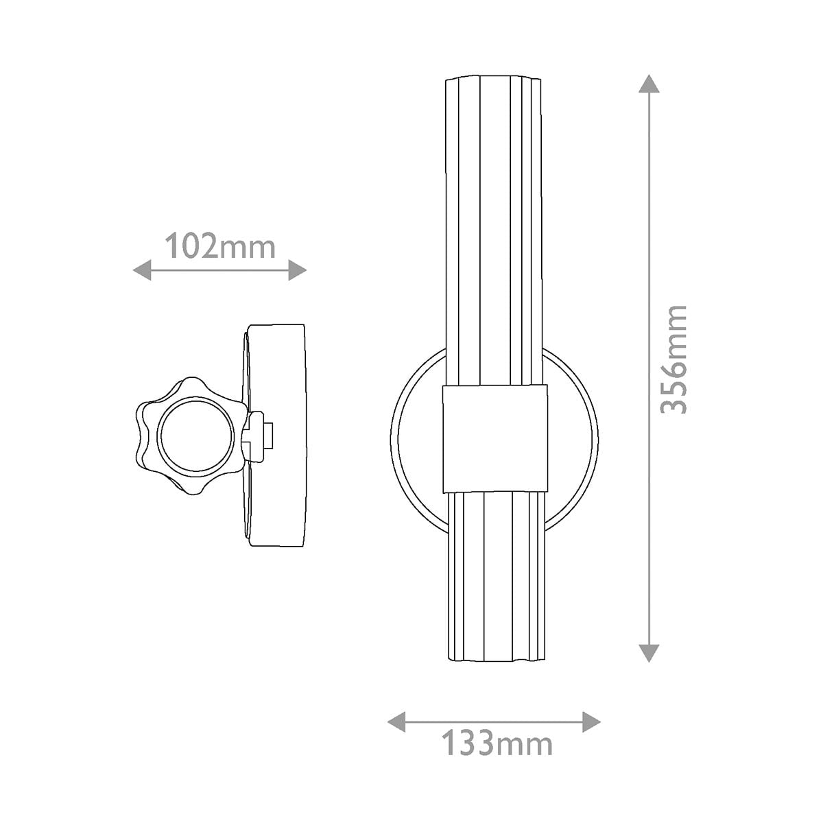 Hinkley Georgette Small LED Bathroom Wall Light in Lacquered Brass