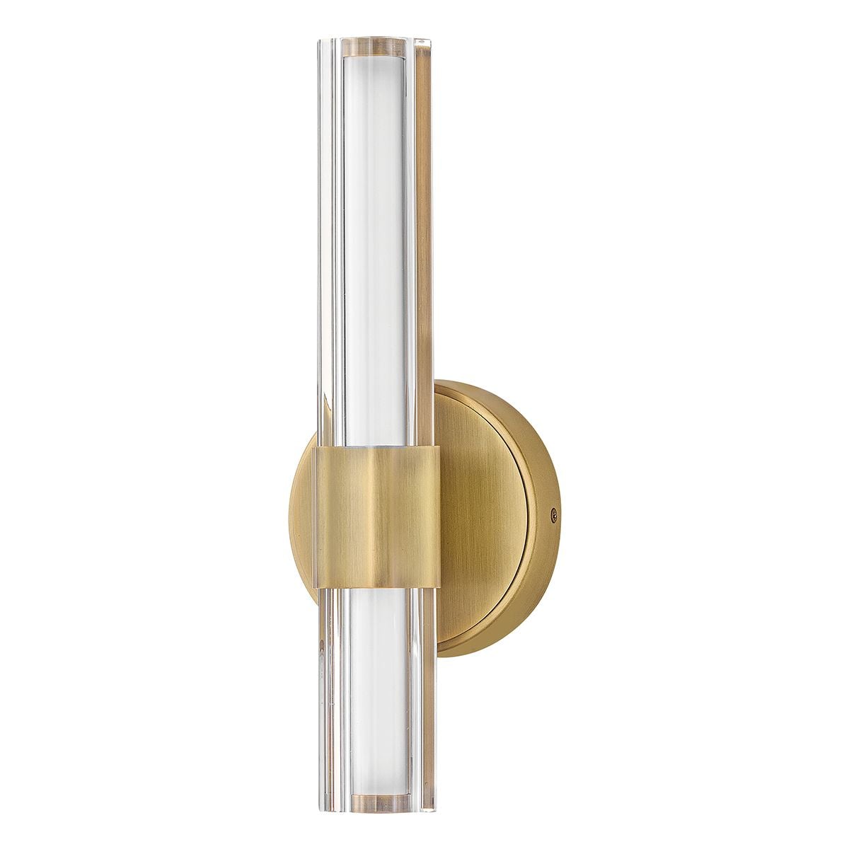 Hinkley Georgette Small LED Bathroom Wall Light in Lacquered Brass