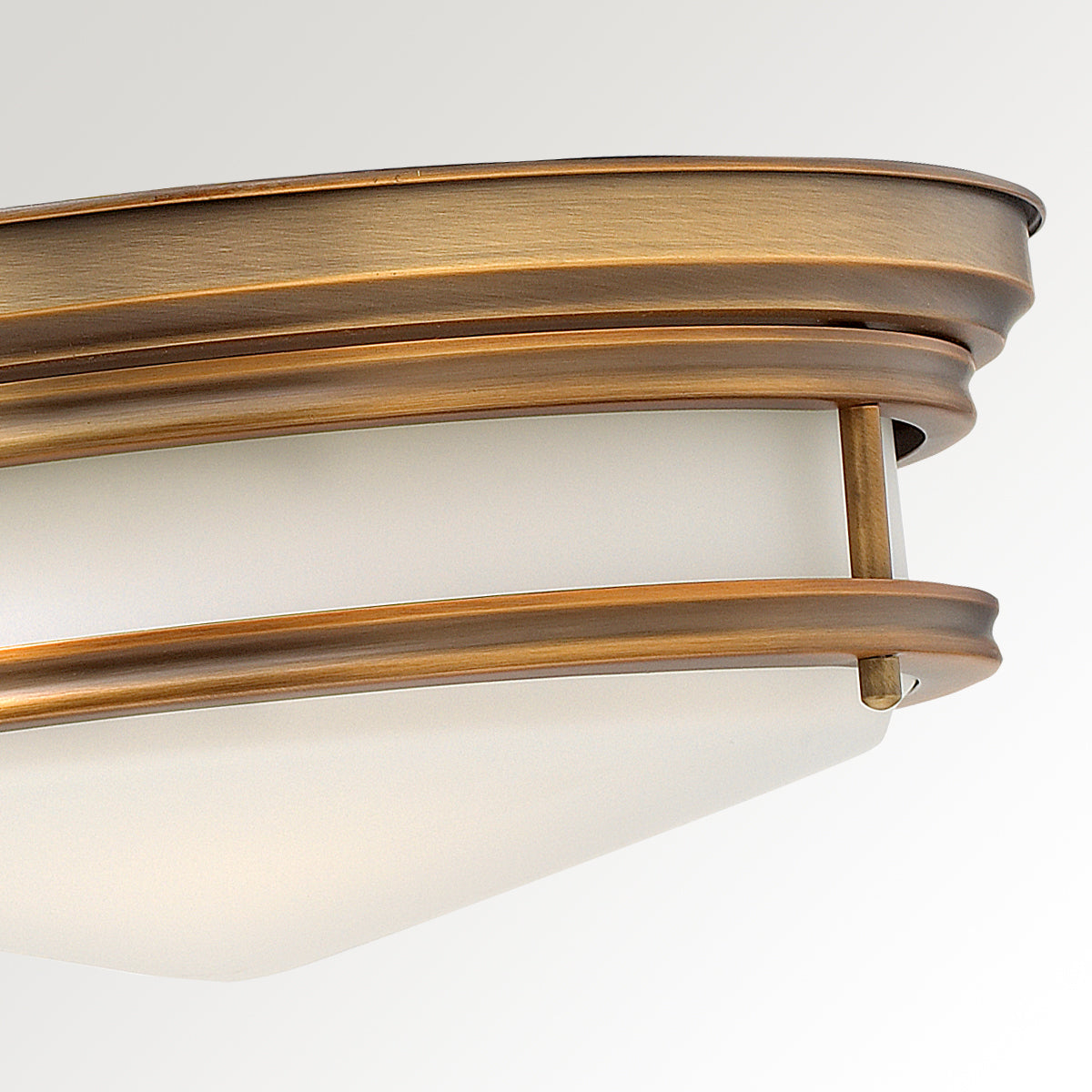 Hinkley Hadley 3 Light Flush Ceiling Light in Brushed Bronze