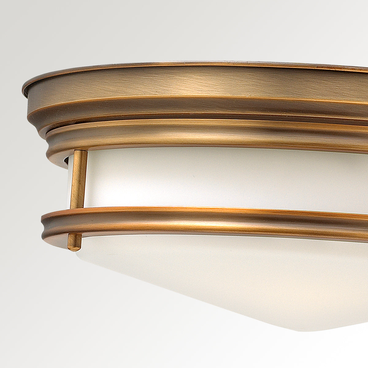 Hinkley Hadley 3 Light Flush Ceiling Light in Brushed Bronze