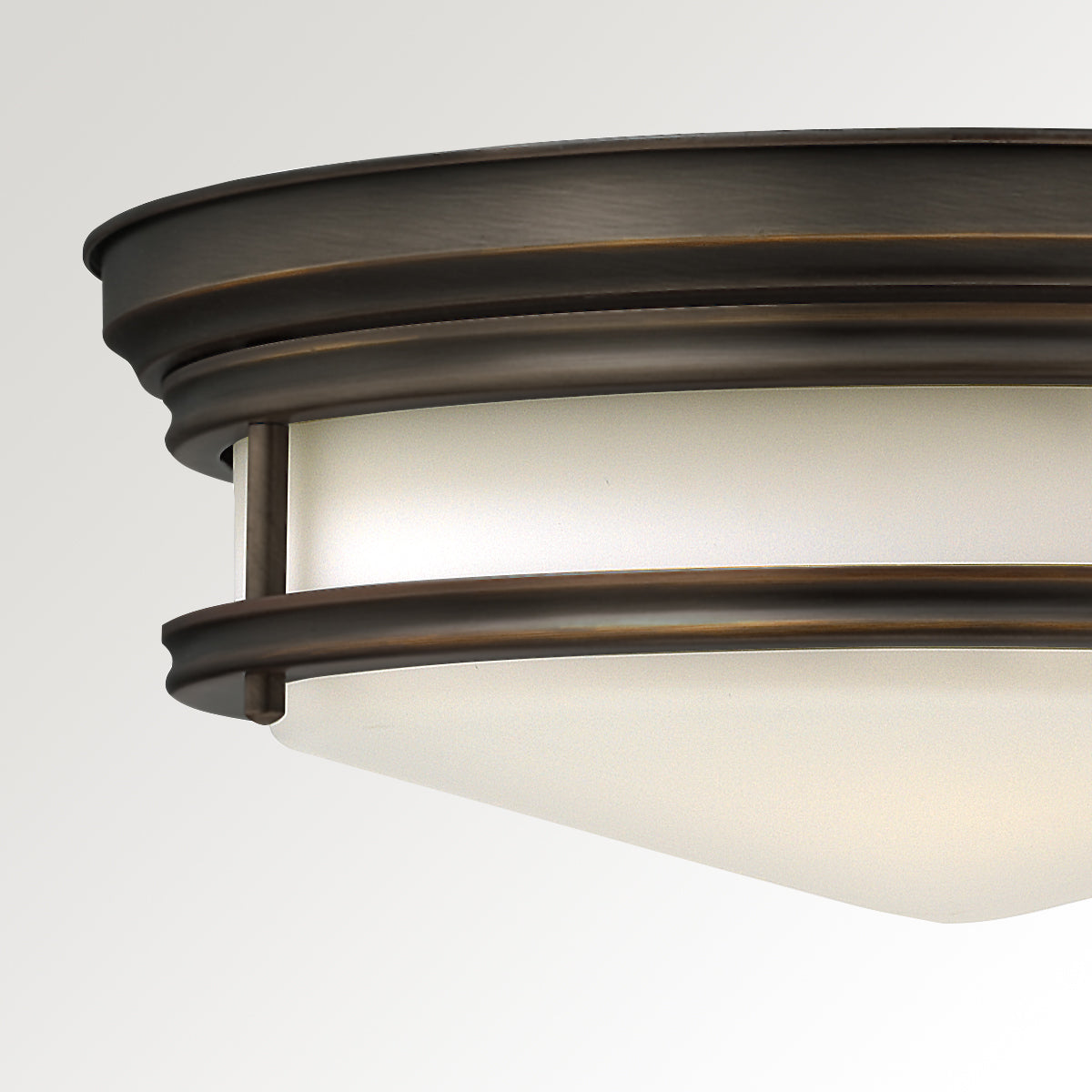 Hinkley Hadley 3 Light Flush Ceiling Light in Oil Rubbed Bronze