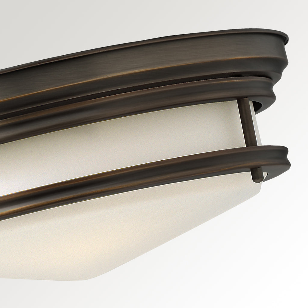 Hinkley Hadley 3 Light Flush Ceiling Light in Oil Rubbed Bronze