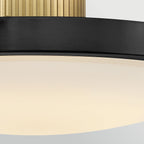 Hinkley Kieran LED Semi-Flush in Black & Brass
