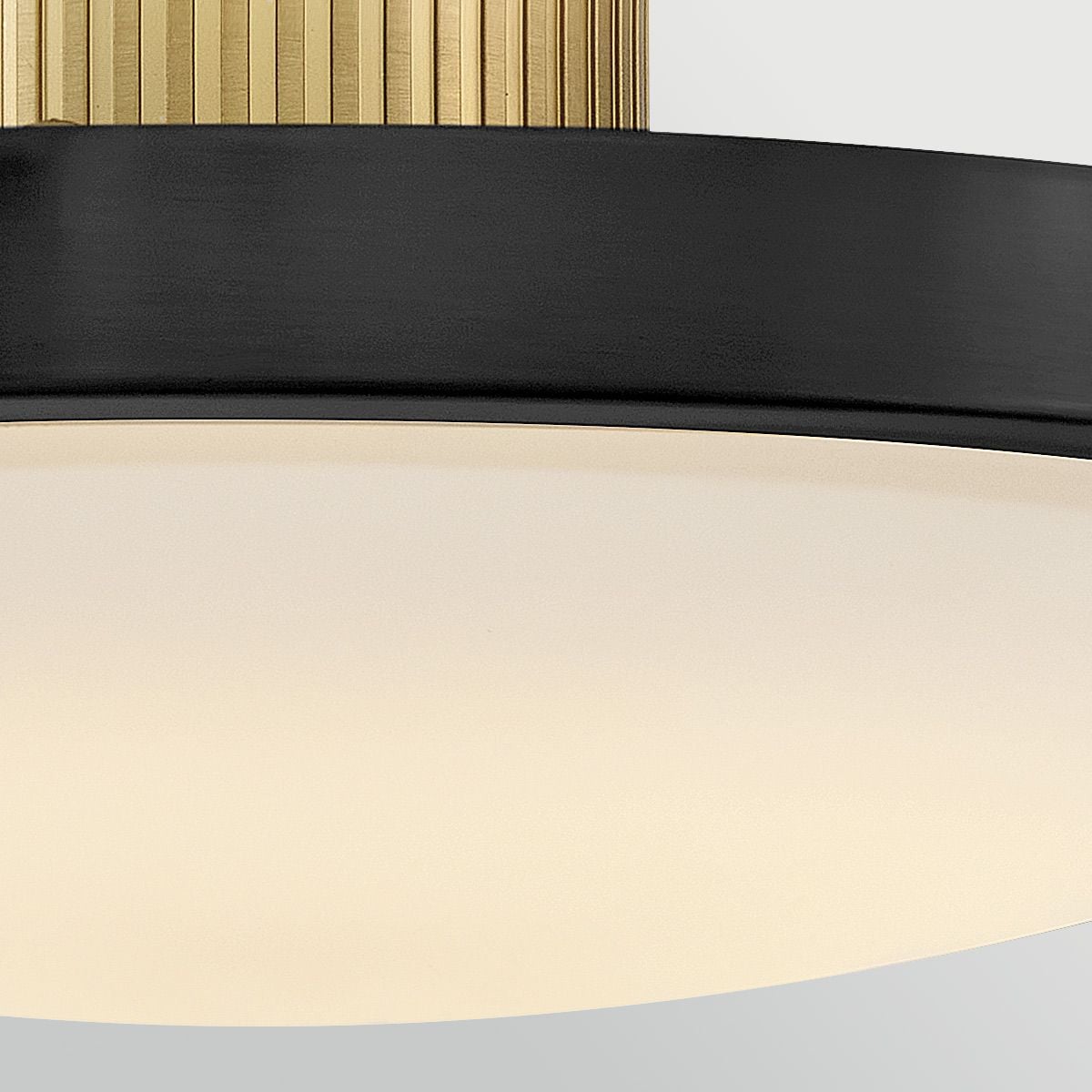 Hinkley Kieran LED Semi-Flush in Black & Brass