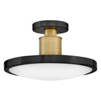 Hinkley Kieran LED Semi-Flush in Black & Brass