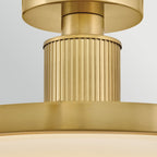Hinkley Kieran LED Semi-Flush in Lacquered Brass