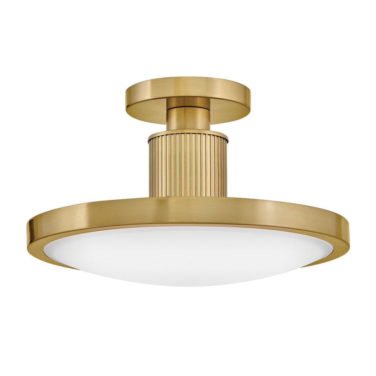 Hinkley Kieran LED Semi-Flush in Lacquered Brass