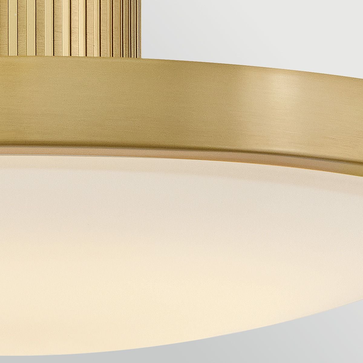 Hinkley Kieran LED Semi-Flush in Lacquered Brass