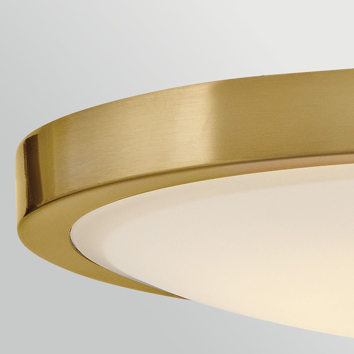 Hinkley Kieran LED Semi-Flush in Lacquered Brass
