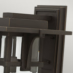 Hinkley Manhattan Large Outdoor Wall Lantern in Oil Rubbed Bronze