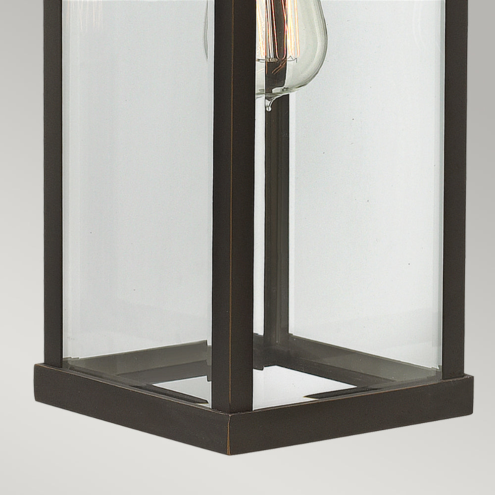 Hinkley Manhattan Large Outdoor Wall Lantern in Oil Rubbed Bronze