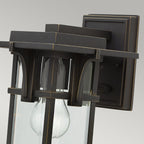 Hinkley Manhattan Small Outdoor Wall Lantern in Oil Rubbed Bronze