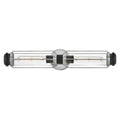 Hinkley Masthead Bathroom 2 Light Wall Light in Polished Chrome with Black