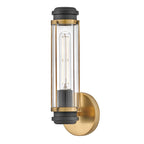 Hinkley Masthead Bathroom Wall Light in Heritage Brass with Black