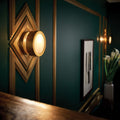 Hinkley Mercer Small Wall Light in Heritage Brass