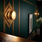 Hinkley Mercer Small Wall Light in Heritage Brass