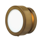Hinkley Mercer Small Wall Light in Heritage Brass
