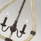 Hinkley Middlefield 3 Light Chandelier in Iron Rust