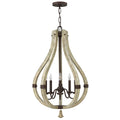 Hinkley Middlefield 5 Light Chandelier in Iron Rust