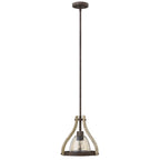 Hinkley Middlefield Mini 1 Light Pendant Light in Iron Rust