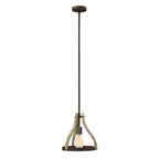 Hinkley Middlefield Mini 1 Light Pendant Light in Iron Rust