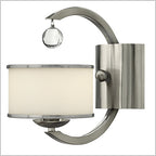 Hinkley Monaco Wall Light in Brushed Nickel