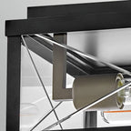 Hinkley Monte 2 Light Outdoor Porch Ceiling Flush in Black