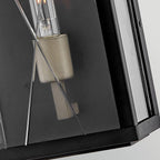 Hinkley Monte Large Outdoor Flush Wall Lantern in Black