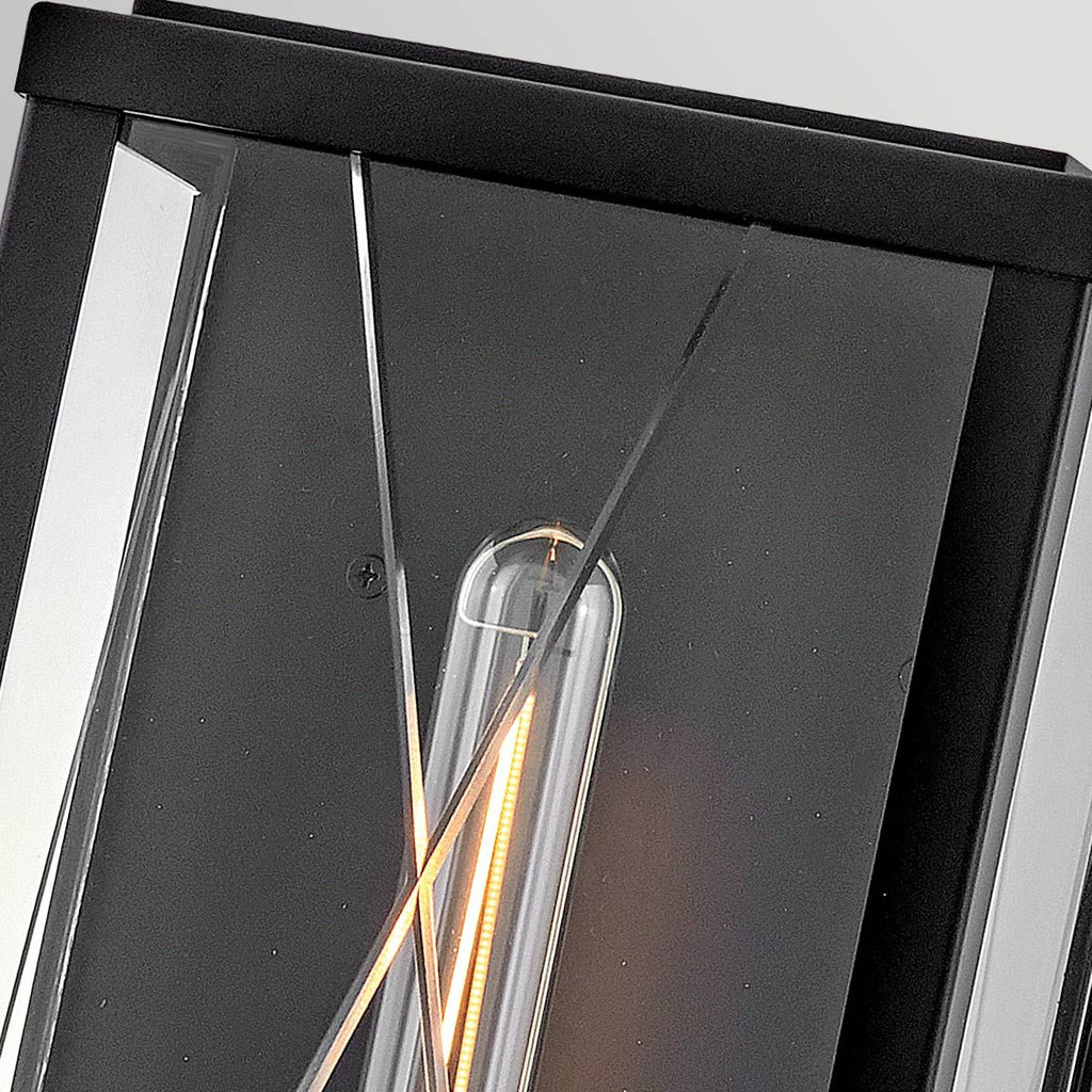 Hinkley Monte Large Outdoor Flush Wall Lantern in Black