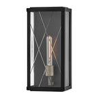 Hinkley Monte Medium Outdoor Flush Wall Lantern in Black