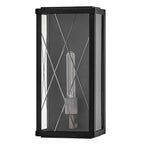 Hinkley Monte Medium Outdoor Flush Wall Lantern in Black