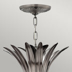 Hinkley Plantation 4 Light Pendant Light in Polished Antique Nickel