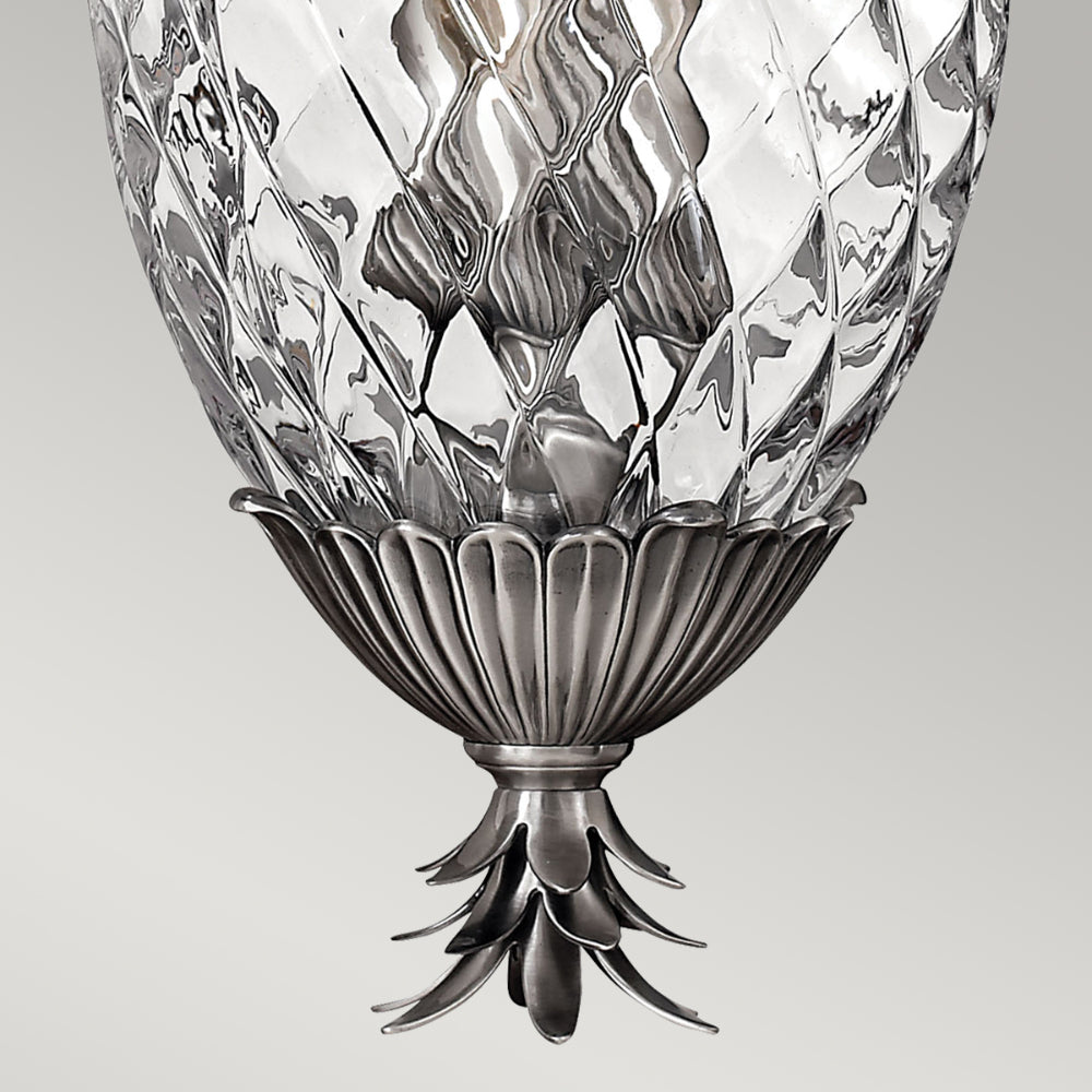 Hinkley Plantation 4 Light Pendant Light in Polished Antique Nickel