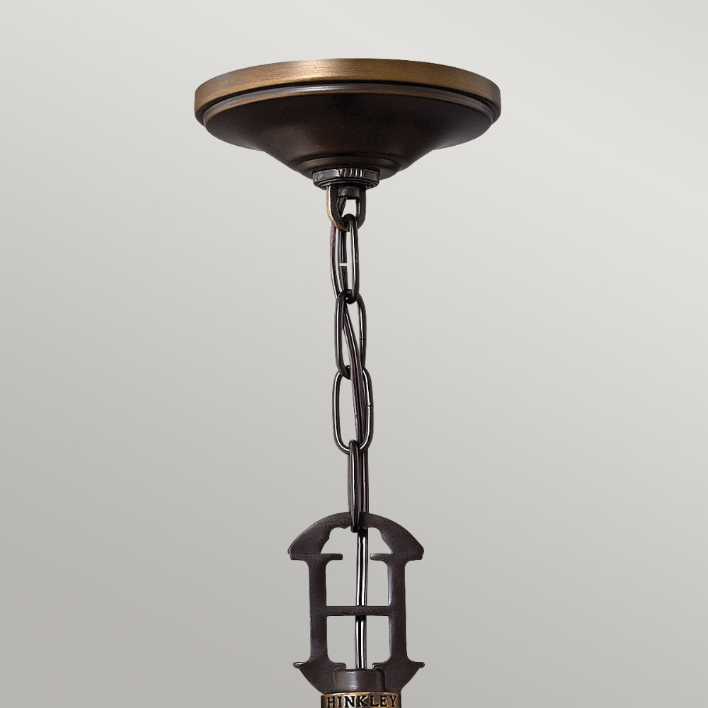 Hinkley Plymouth 3 Light Chandelier in Olde Bronze