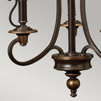 Hinkley Plymouth 3 Light Chandelier in Olde Bronze