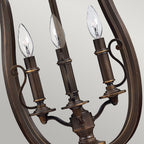 Hinkley Plymouth 4 Light Pendant Light in Olde Bronze