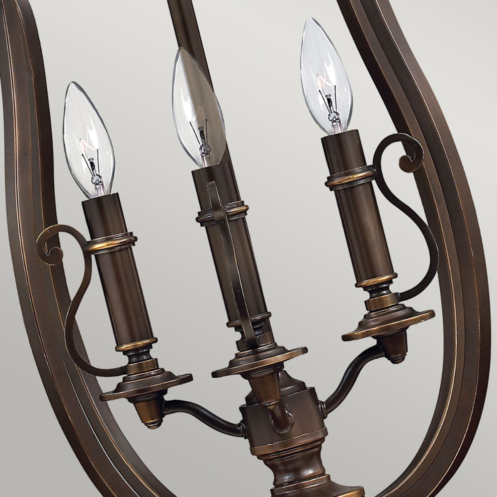 Hinkley Plymouth 4 Light Pendant Light in Olde Bronze