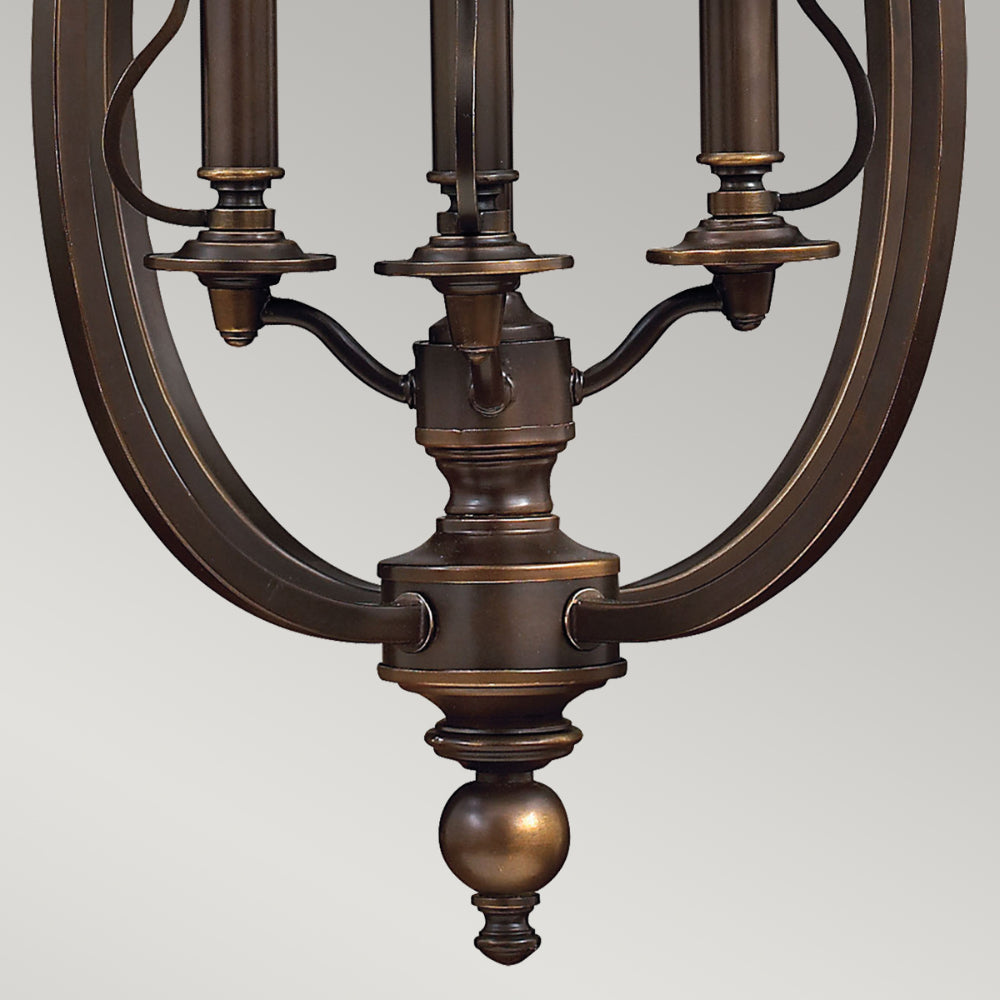 Hinkley Plymouth 4 Light Pendant Light in Olde Bronze