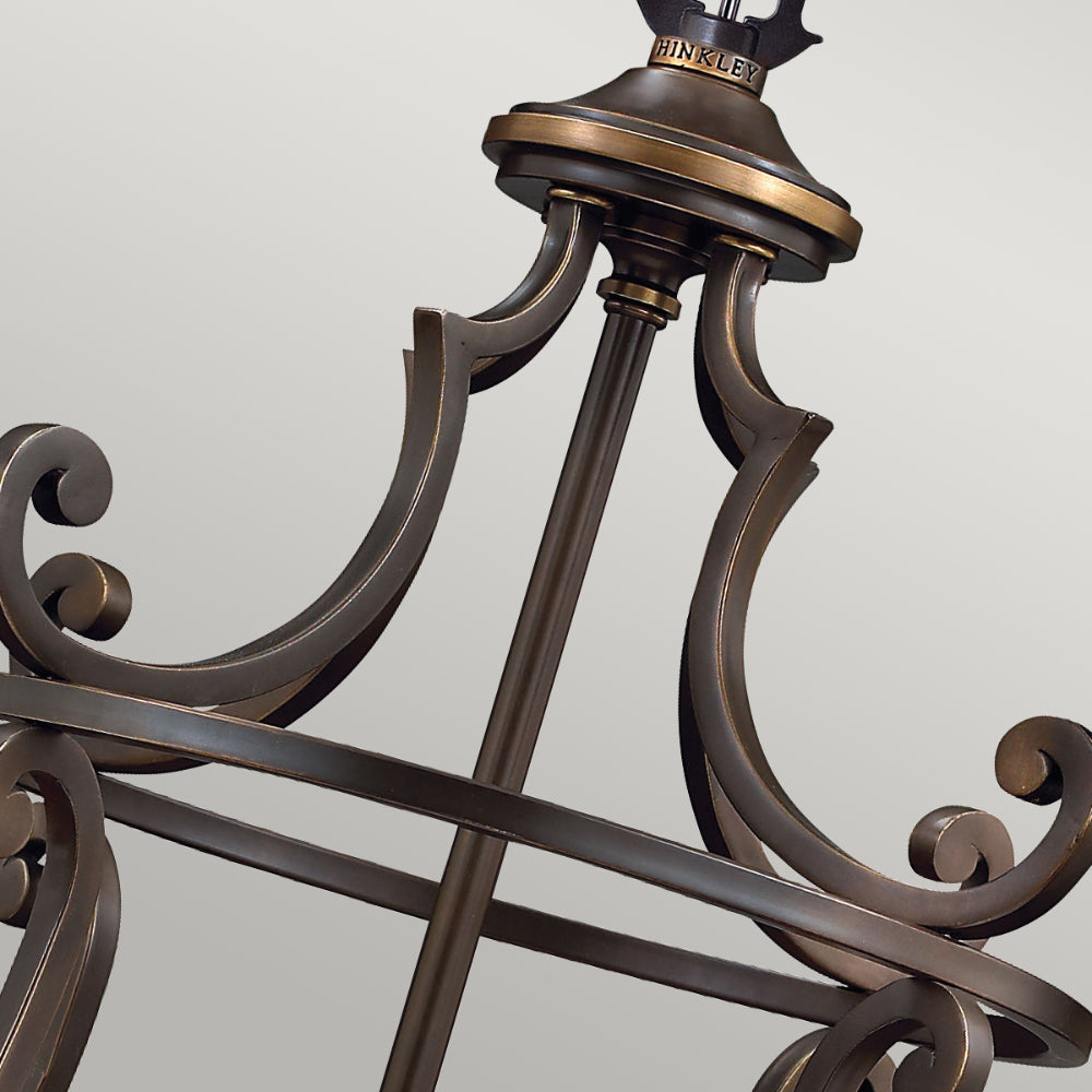 Hinkley Plymouth 4 Light Pendant Light in Olde Bronze