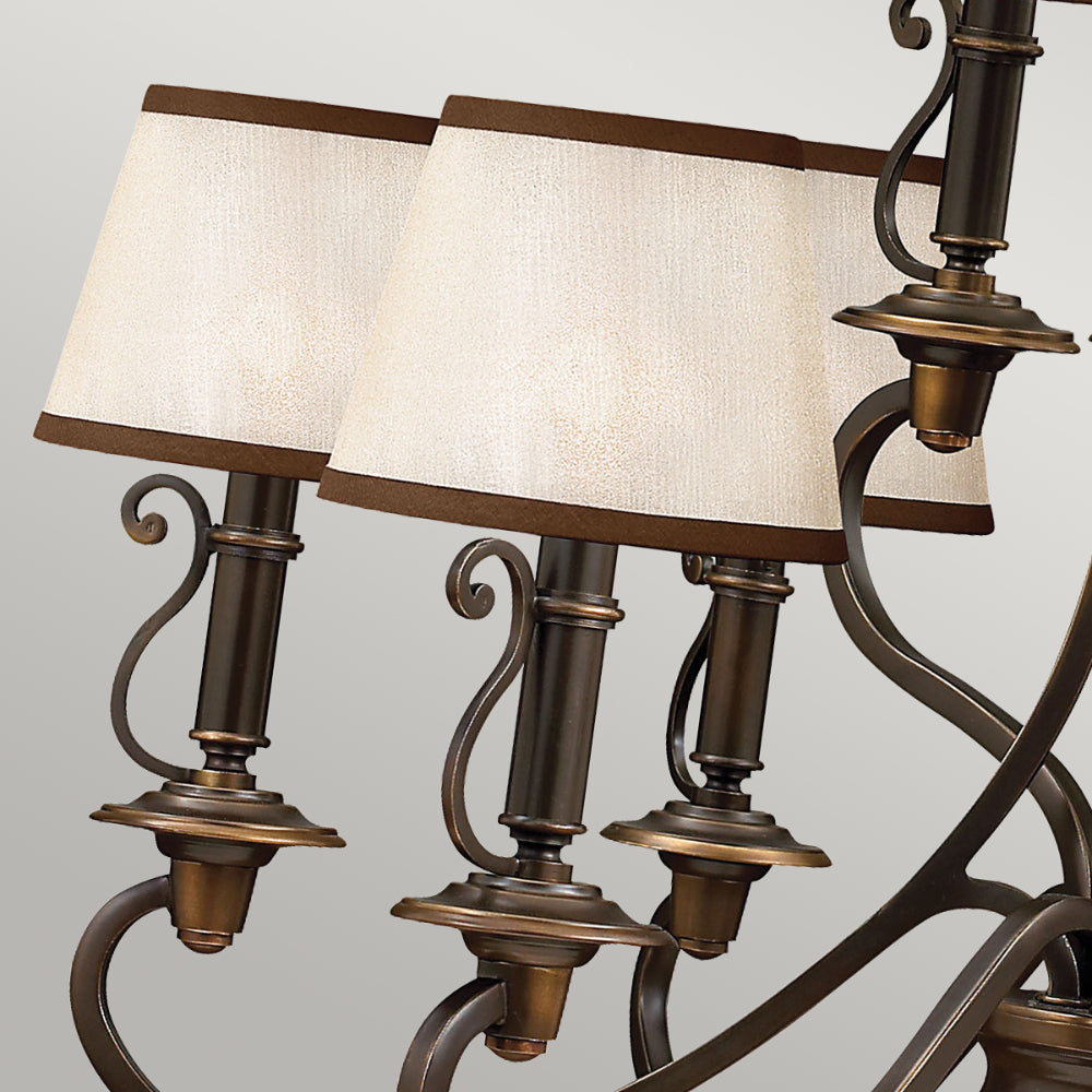 Hinkley Plymouth 9 Light Chandelier in Olde Bronze