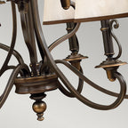 Hinkley Plymouth 9 Light Chandelier in Olde Bronze