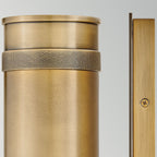 Hinkley Pratt 2 Light Up/Down Outdoor Spot Light in Heritage Brass