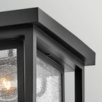 Hinkley Republic 2 Light Small Outdoor Flush Lantern in Black