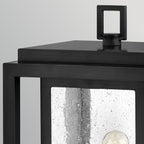 Hinkley Republic Medium Outdoor Pedestal Lantern in Black