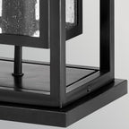 Hinkley Republic Medium Outdoor Pedestal Lantern in Black